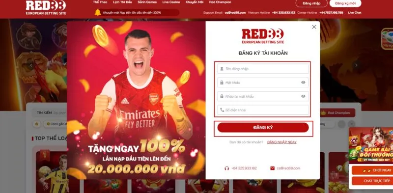 Đăng ký Red88