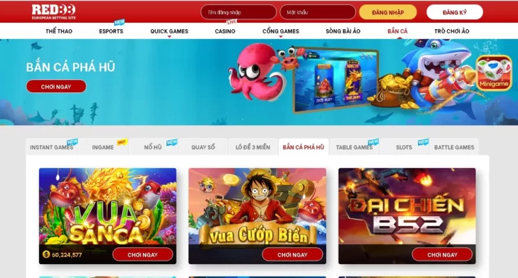 Tỷ lệ đổi thưởng tại bắn cá RED88 vô cùng cao